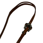Oiled Harness Split Ear Headstall With Guns and Roses Buckle Horse