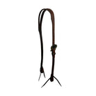 Oiled Harness Split Ear Headstall With Cowboy Gambler Buckle Horse