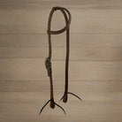 Oiled Harness Single Ear Headstall With Black Jack Buckle Horse