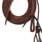 1/2" x 8' Oiled Harness Cow Leather Split Reins Horse close up