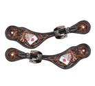 Ladie's Diamond Flush Spur Strap Horse