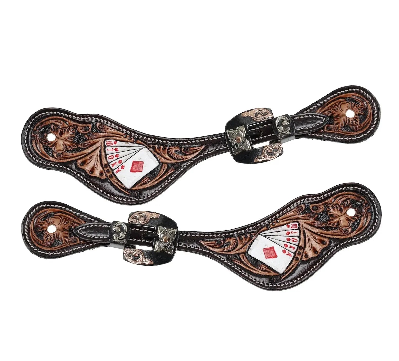 Ladie's Diamond Flush Spur Strap Horse