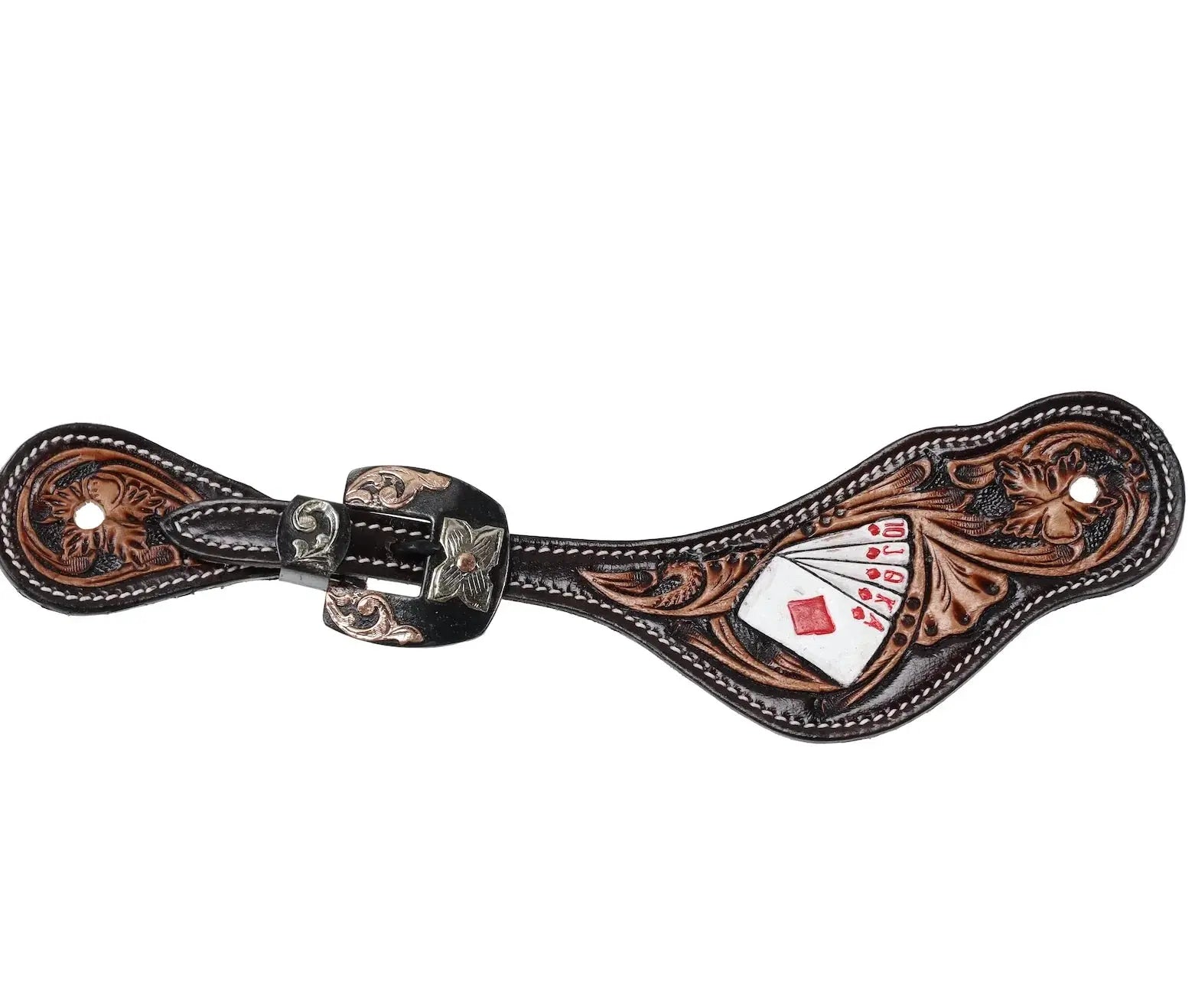 Ladie's Diamond Flush Spur Strap Horse