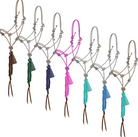Premium Diamond Quick-Tie Cowboy Knot Halter with Leads