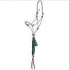 Hunter green Premium Diamond Quick-Tie Cowboy Knot Halter with Lead