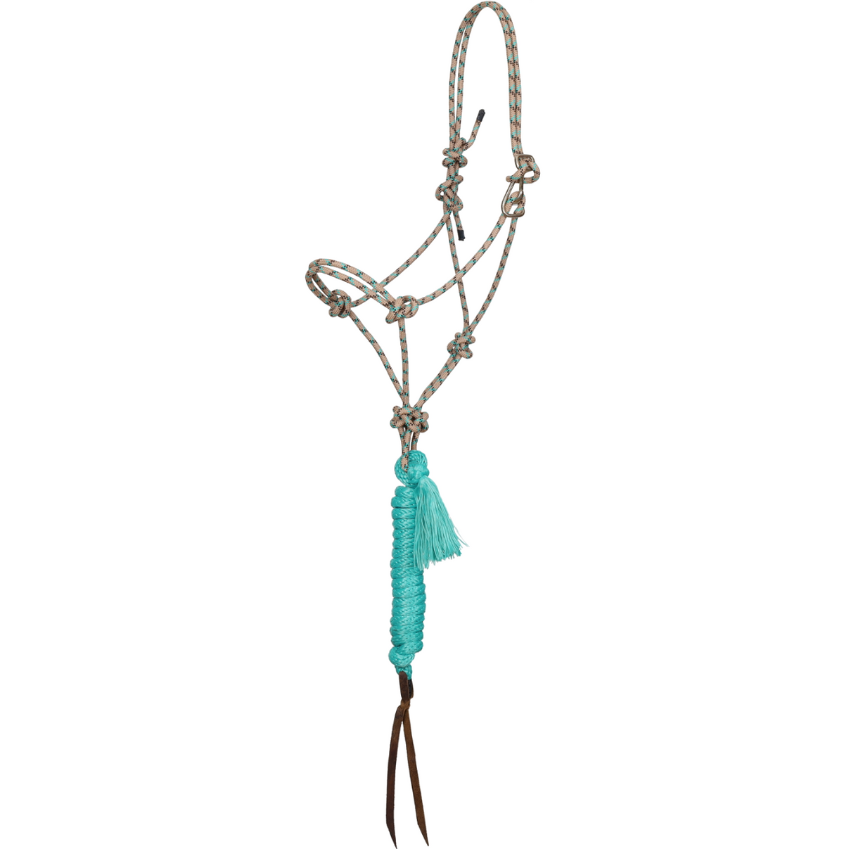 Premium Diamond Quick-Tie Cowboy Knot Halter with Lead