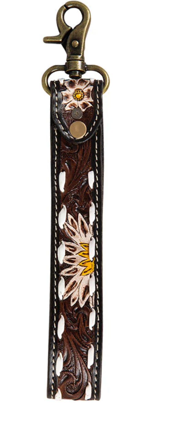 Eagle Range Hand-Tooled Key Fob