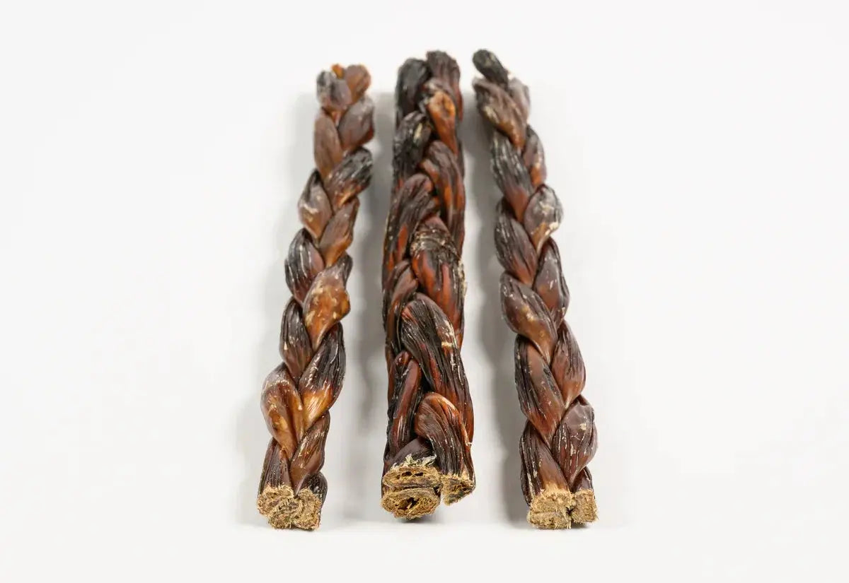 12" Braided Gullet Sticks Dog Treats