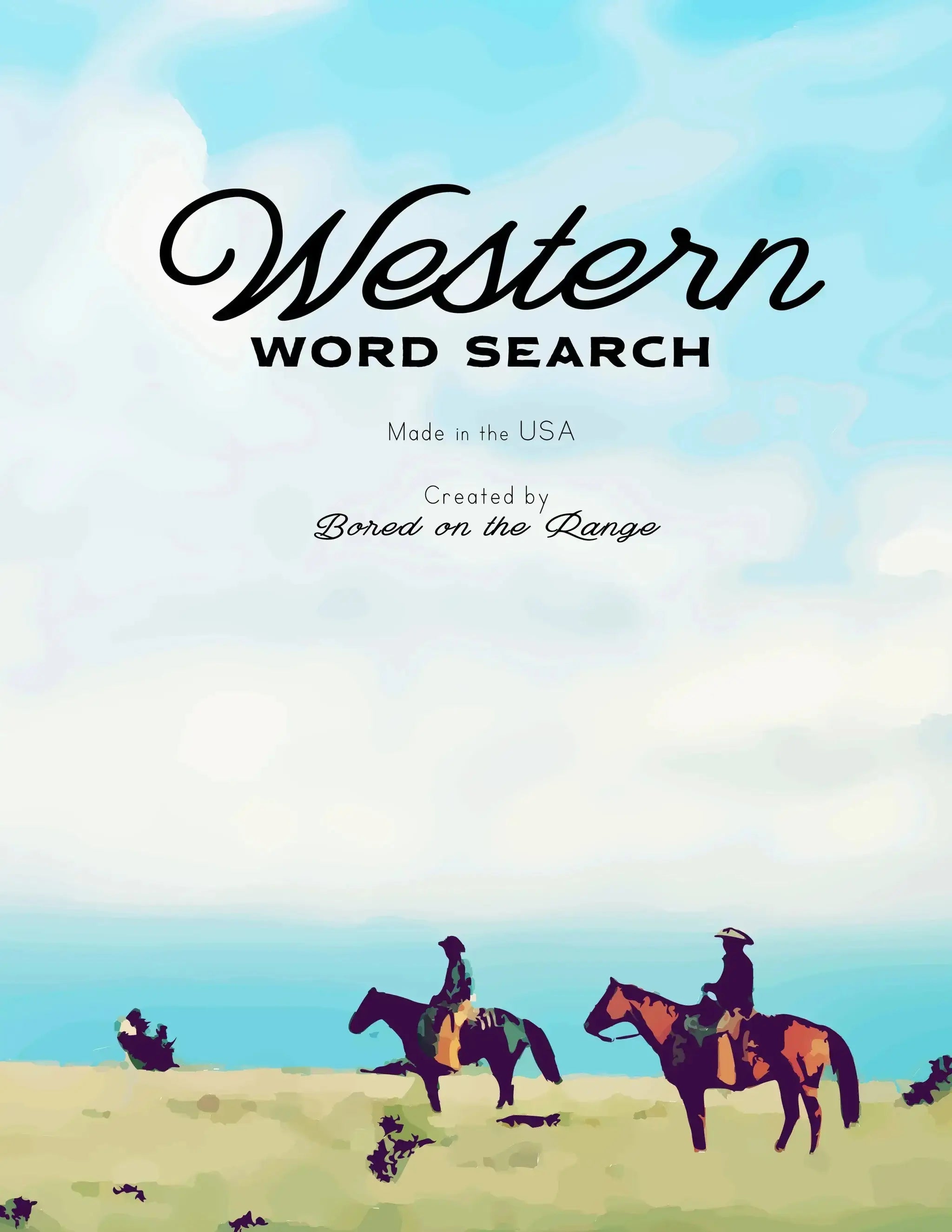 Western Word Search Front