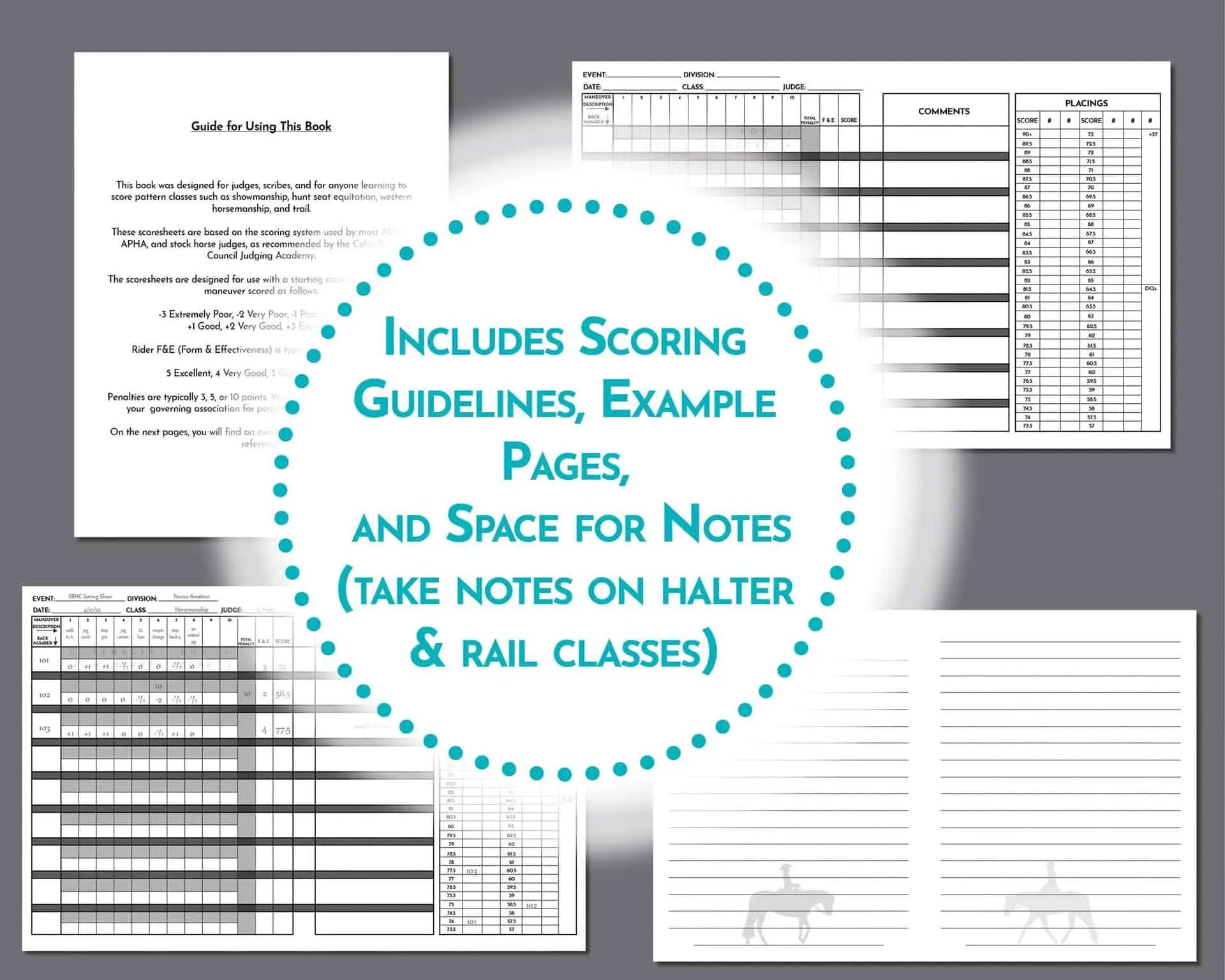 The Book Of Horse Show Pattern Scoresheets