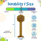 SodaPup Flower Tower Durable Nylon Chew and Enrichment Toy dog chew