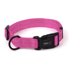 Nylon Flat Collar Hot Pink Dog