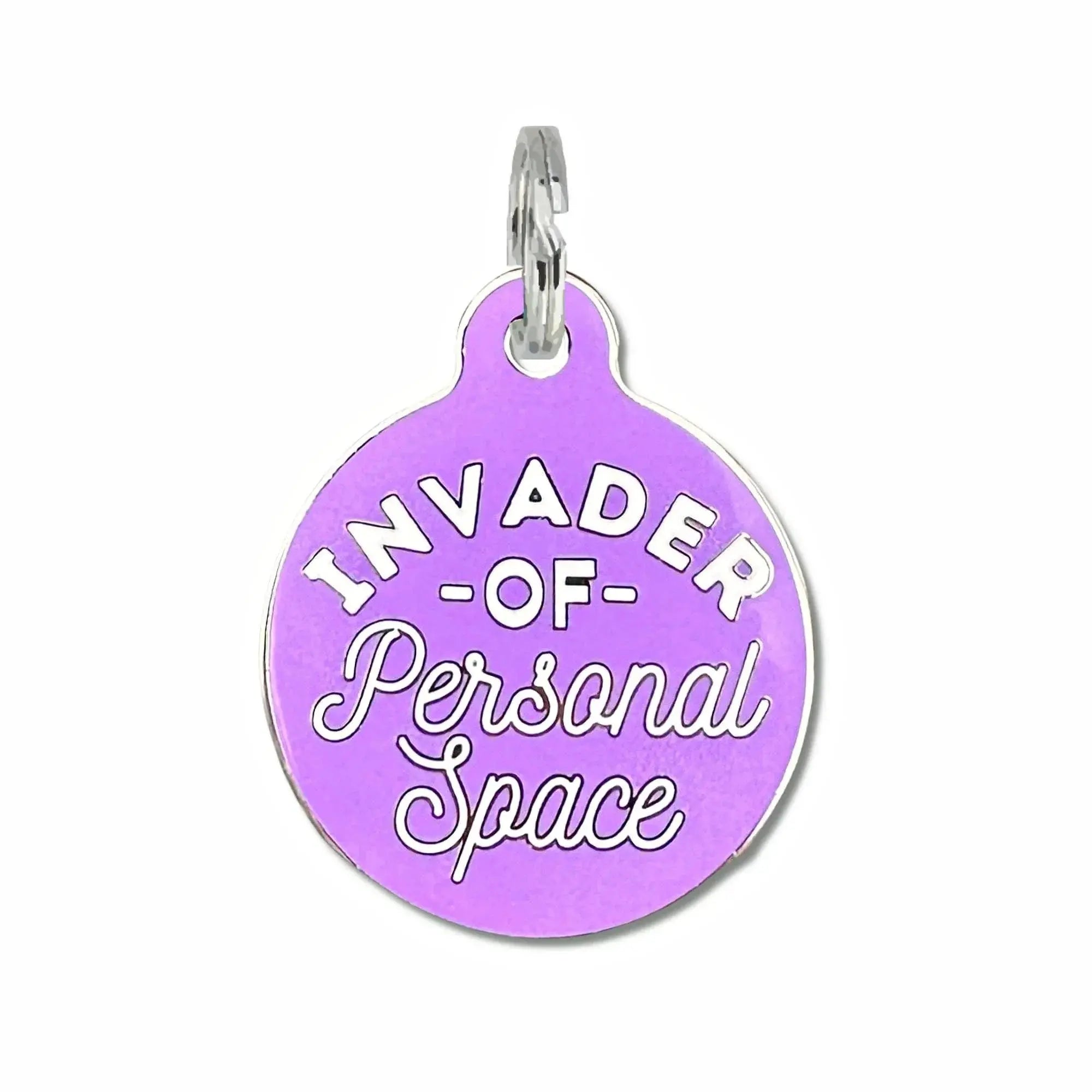 Invader Personal Space - Dog ID Tag or Collar Charm Dog