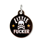 Little Fucker - Dog ID Tag or Collar Charm Engraved QR Code Dog