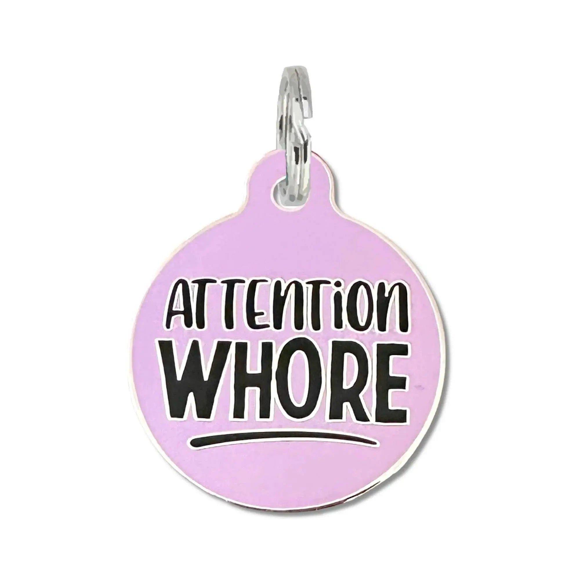Funny Dog Tag or Collar Charm - Attention Wore Dog