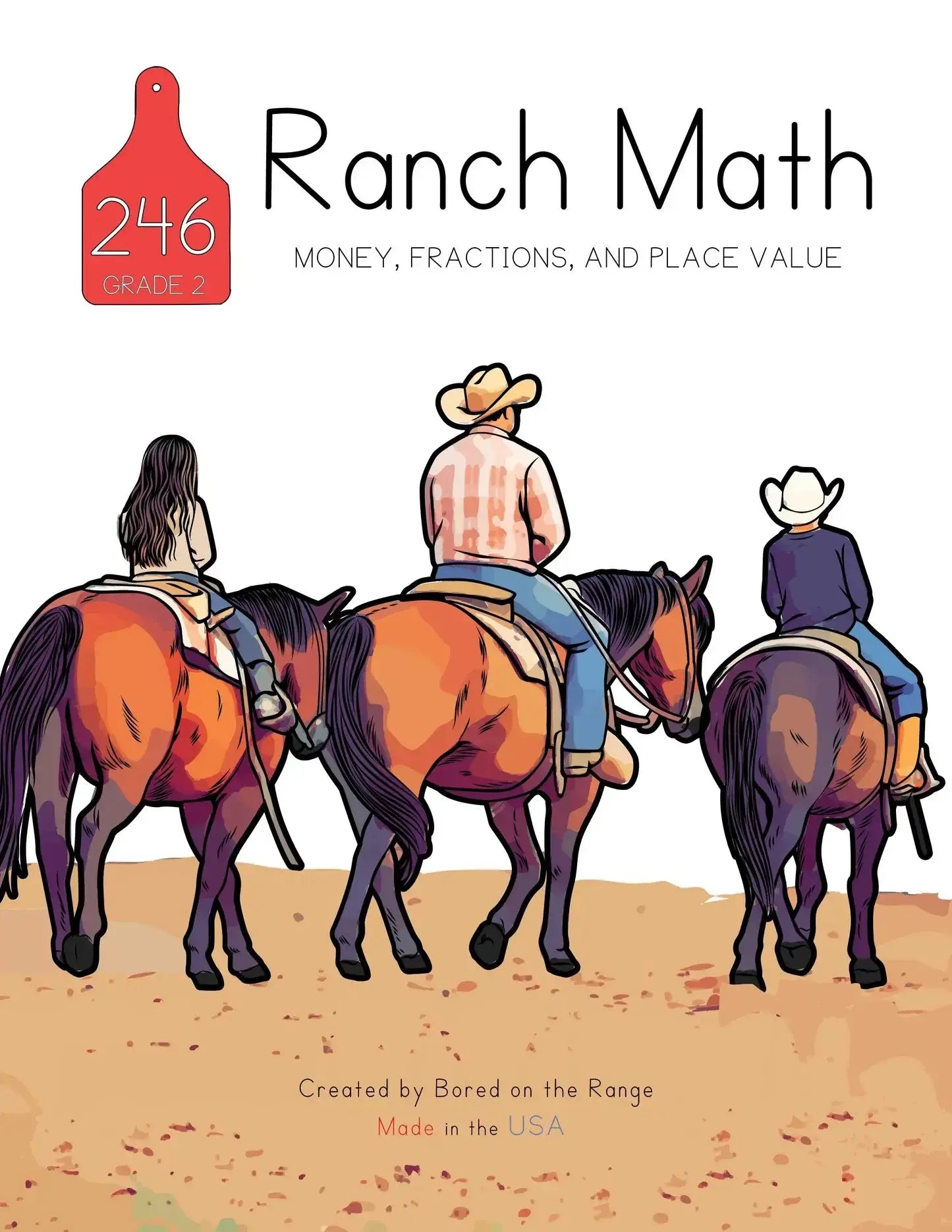 Ranch Math Grade 2: Money, Fractions, and Place Value Front