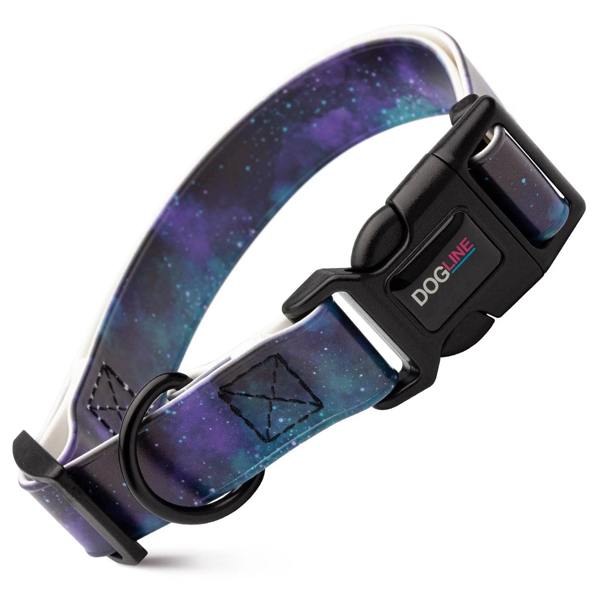 Dogline Biothane Printed Dog Collar with Quick Release Buckle Dog