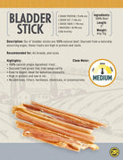 6" Low Odor Beef Bladder Sticks Dog
