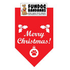 Merry Christmas Bandana - Assorted Colors- Made in USA Dog