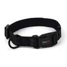 Nylon Flat Collar Black Dog