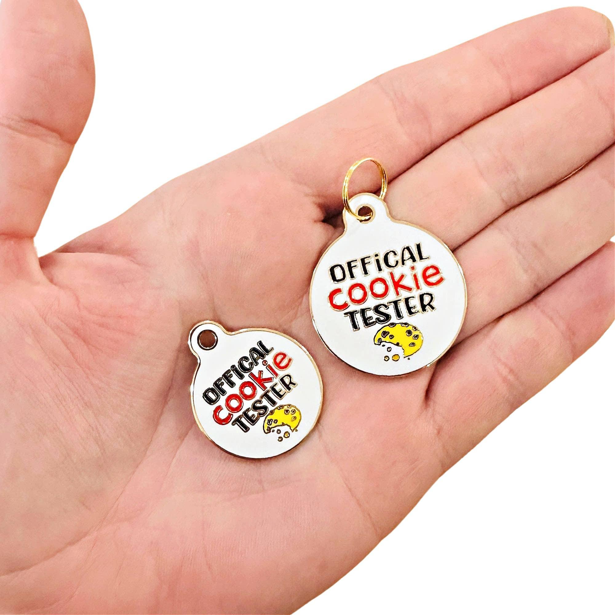 Christmas Dog ID Tag or Charm - Official Cookie Tester