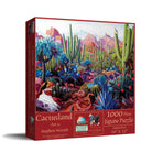 Red 0265 Cactusland 1000 pc jigsaw puzzle box by Stephen Morath