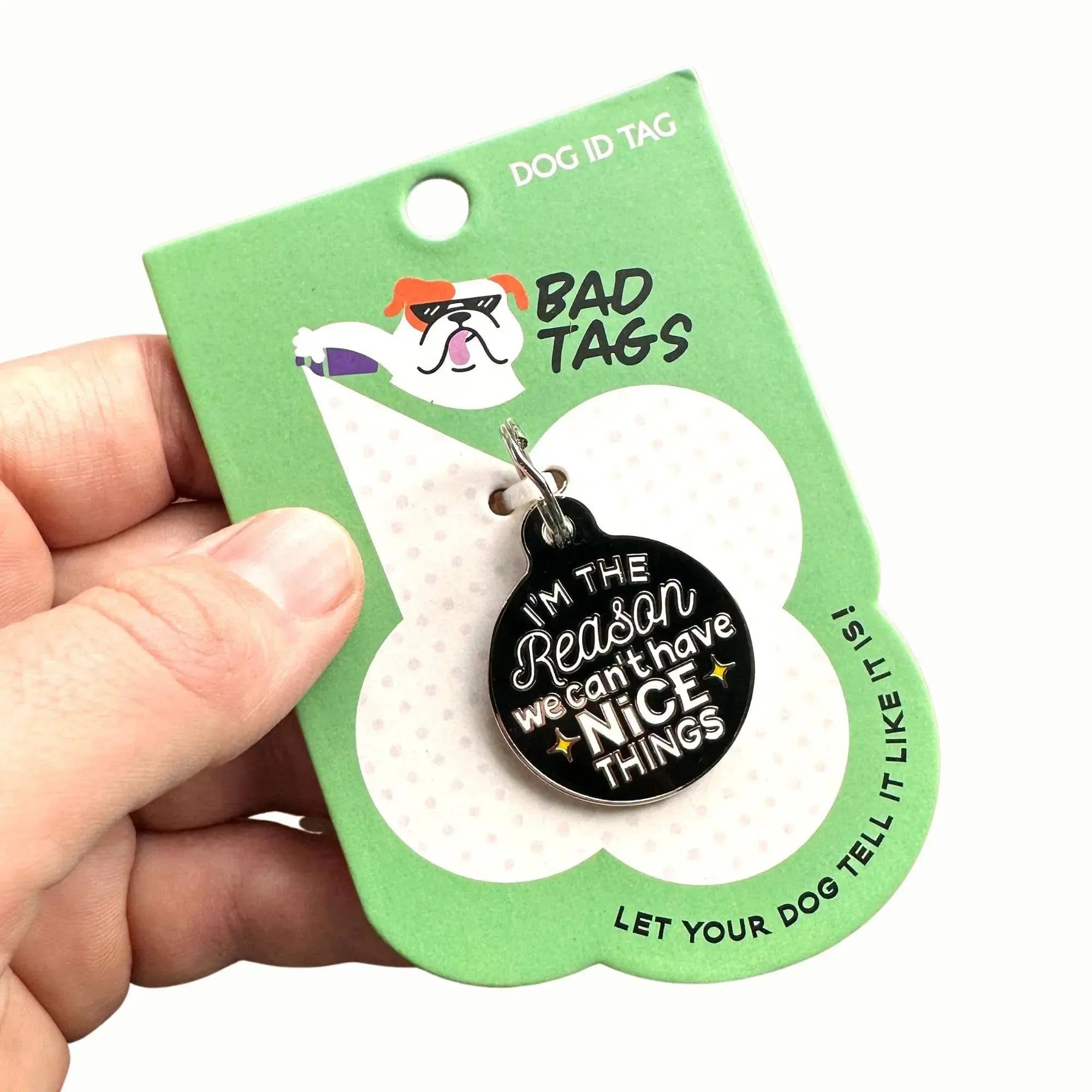 Can't Have Nice Things - Dog Collar Charm or Pet ID Tag Dog