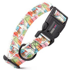 Dogline Biothane printed dog collar with colorful cocktail pattern