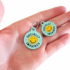 Personalized Dog Tag Scannable QR Code - Socially Impaired