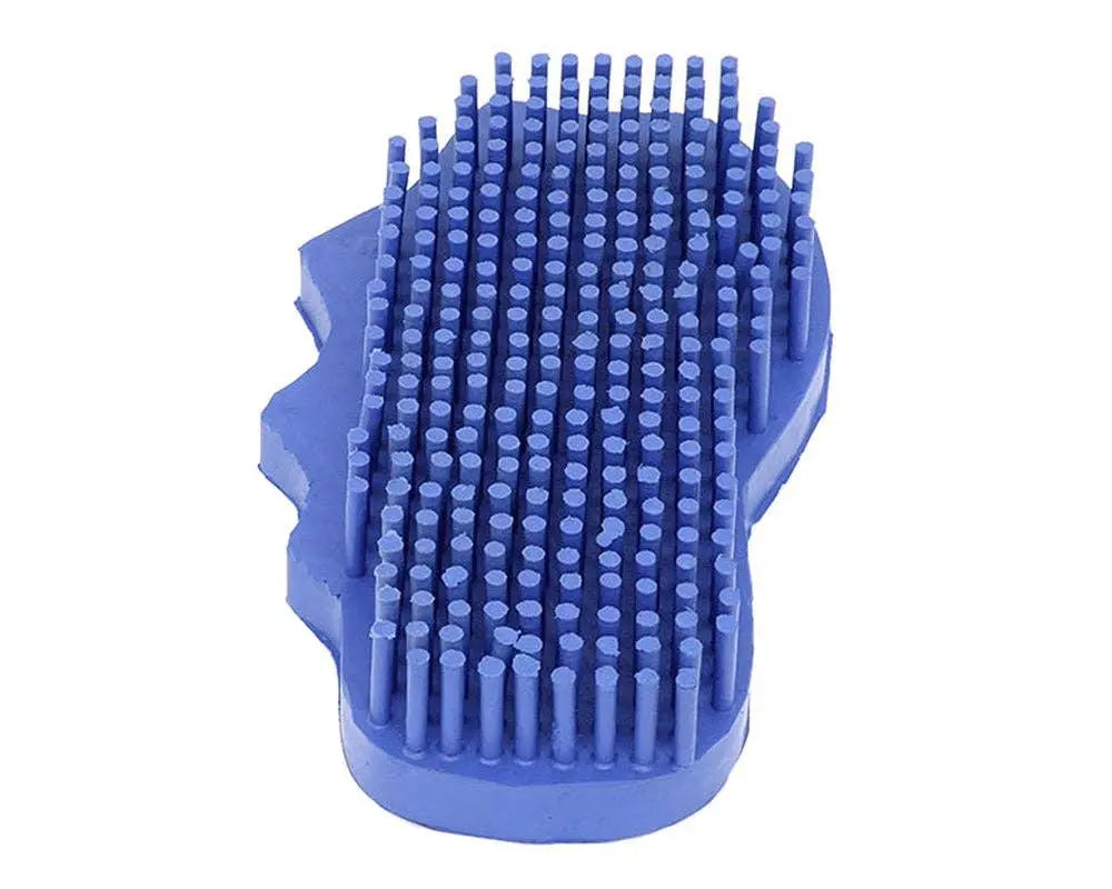 Snuggy® Groomer Soft Teeth Rubber Curry Royal Blue Horse