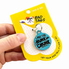 Dog Tag Collar Charm or Pet ID Tag - I Put the Hunk in Chunk