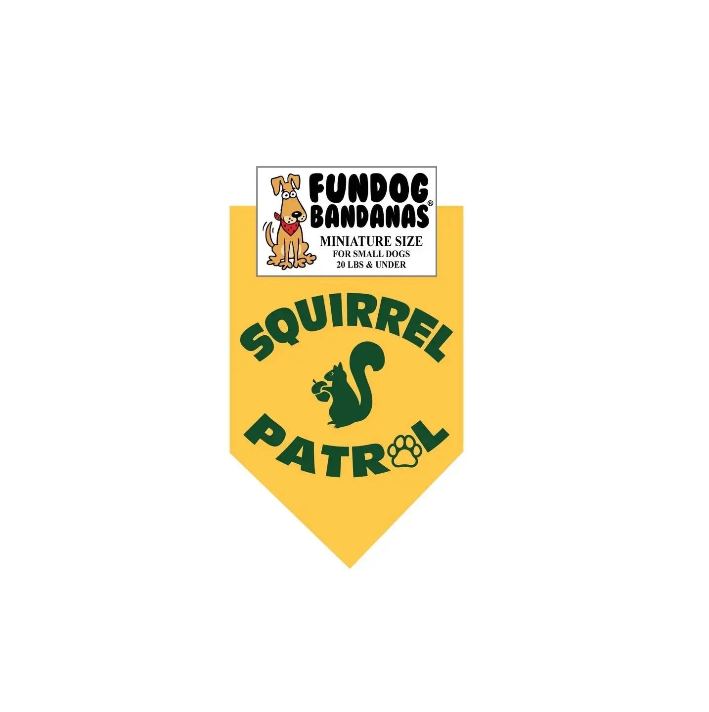 Squirrel Patrol Bandana-Made in USA Dog