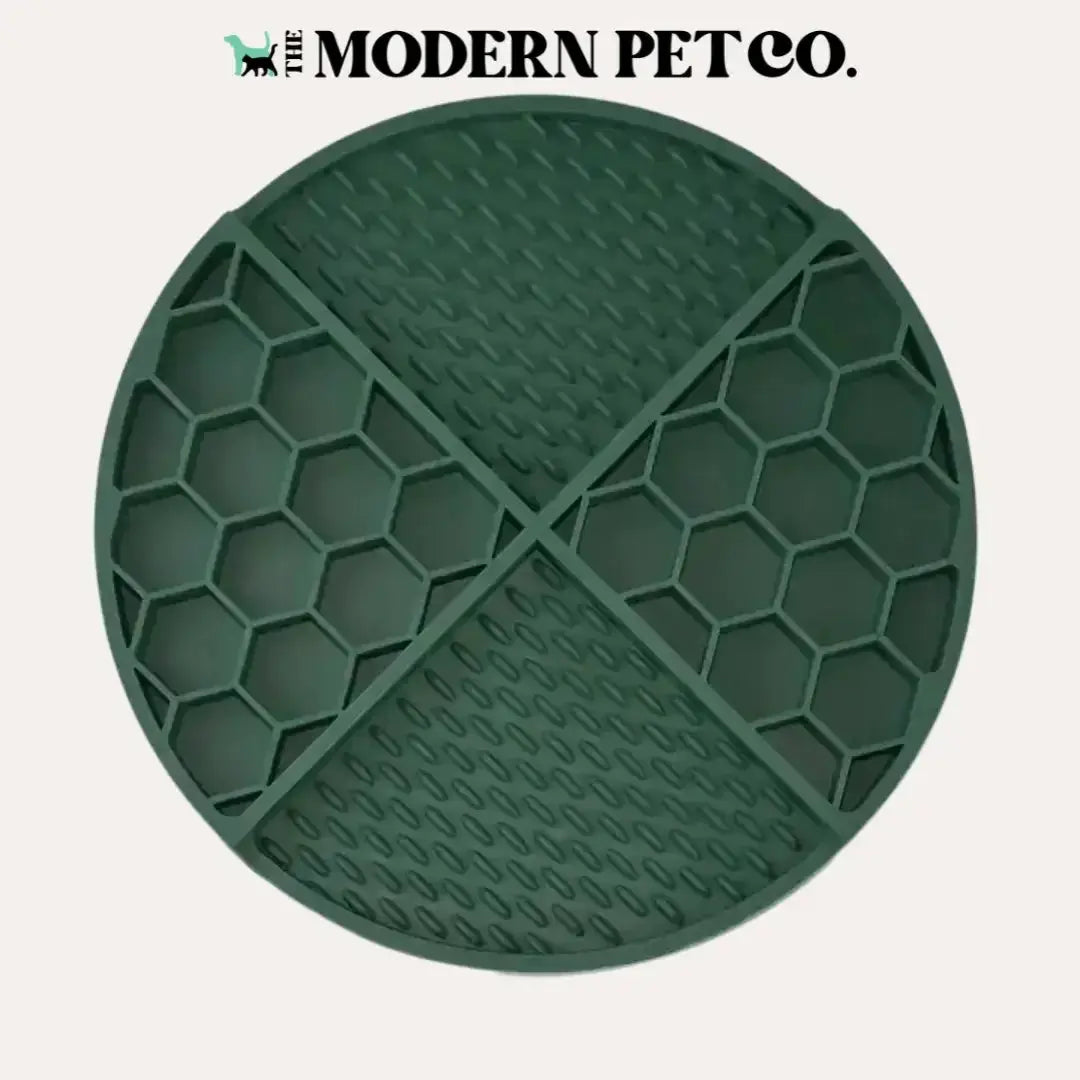 Savor the Flavor Lick Mat | Dog Feeding Mat Seve Green
