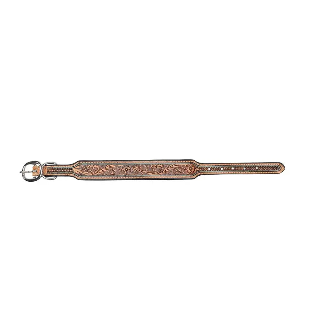 Trusted Amigo Hand-tooled Dog Collar Dog