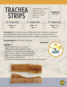 6" Trachea Flats Dog