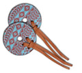 Teal and brown Southwest diamond Bit Guards.