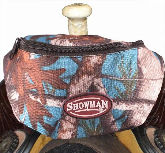 Real Oak Insulated Nylon Saddle Pouch Teal Horse