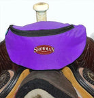 Showman ® Insulated Nylon Saddle Pouch Saddle Bag Purple Horse