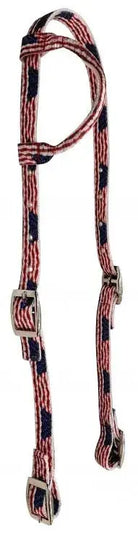 American Flag Nylon One Ear Headstall Horse