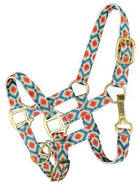 Premium nylon Aztec halter with brass hardware-Pony Horse