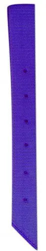 18 x 1.75 inch premium nylon off billet with purple woven strap and dark purple stitching