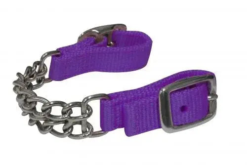 Fully adjustable end double chain nylon curb chain. Horse