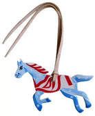 Red, White, and Blue Hand Painted Tie on Horse Horse