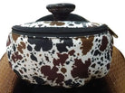 Cow Print Insulated Nylon Saddle Pouch Horse