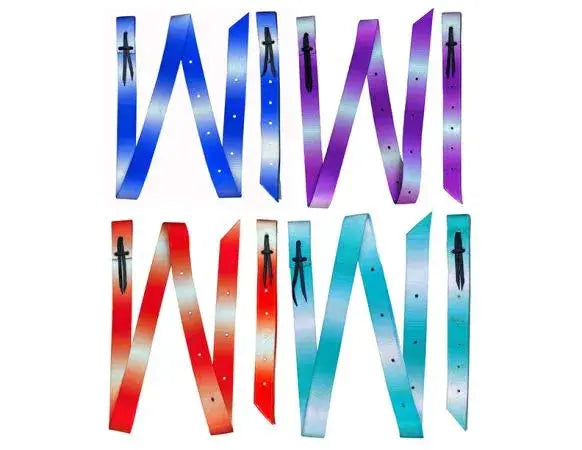 Premium Quality Ombre Print Nylon tie strap and Off Billet set Horse Tack