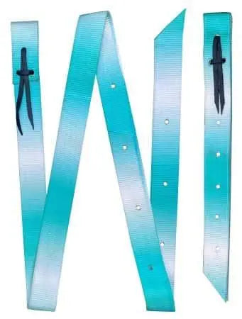 Premium Quality Ombre Print Nylon tie strap and Off Billet set Horse Tack