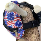 American Flag Print Insulated Nylon Saddle Pouch