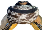 Hair on Cowhide Saddle Pouch Horse