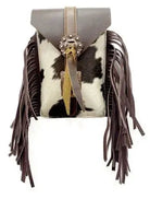 Hair on Cowhide Saddle Bag Rear Cinch