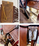 Hair on Cowhide Saddle Bag Rear Cinch